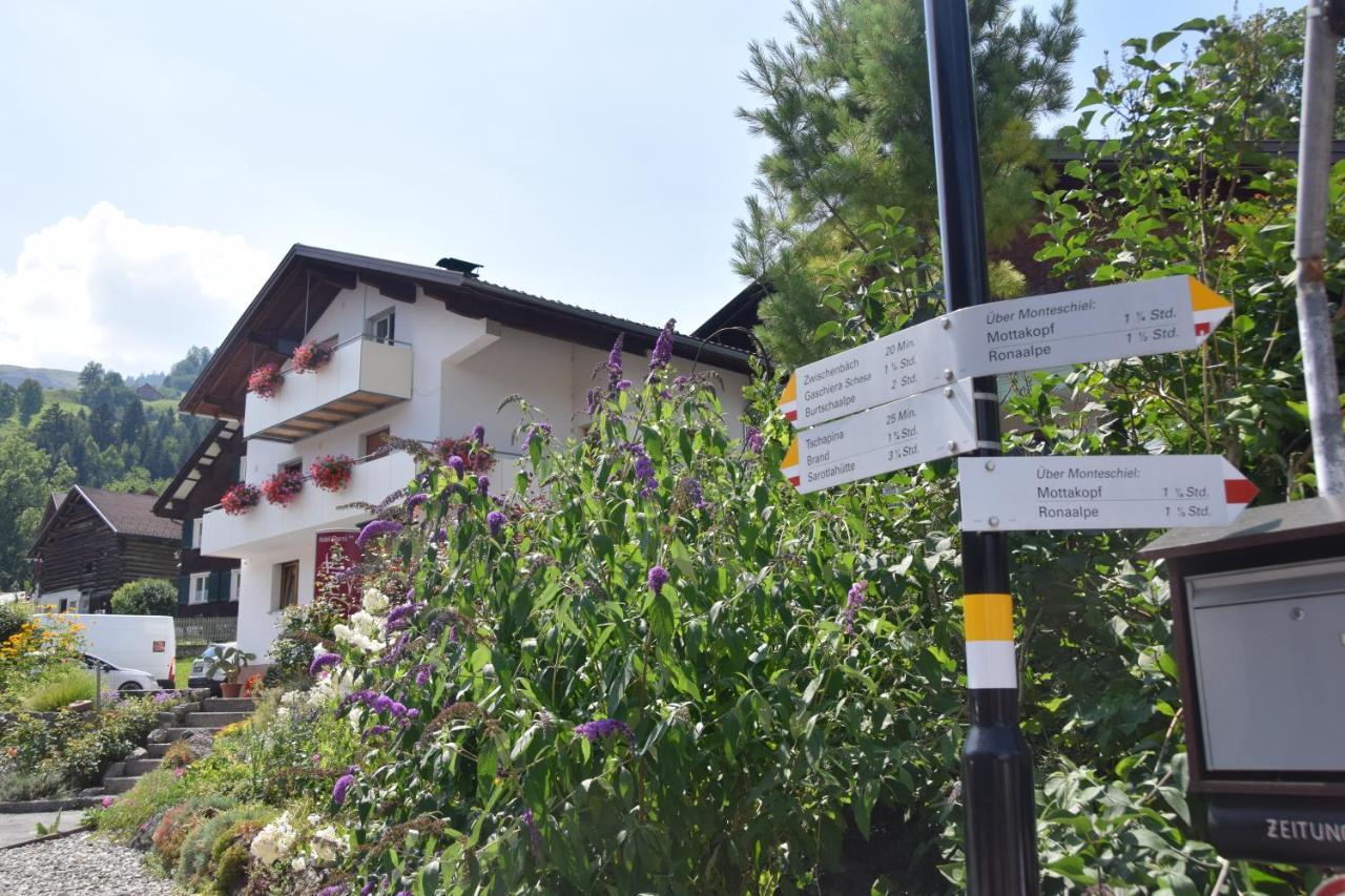 Hotel Garni Brigitte Bürserberg Exteriér fotografie